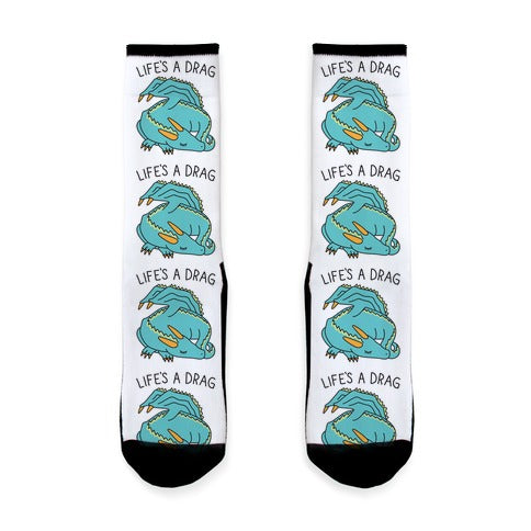 Life's A Drag Dragon Socks