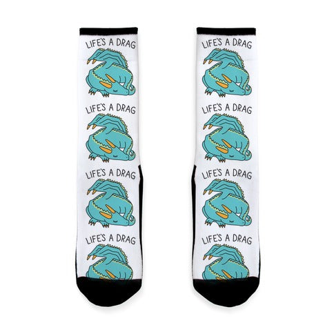 Life's A Drag Dragon Socks