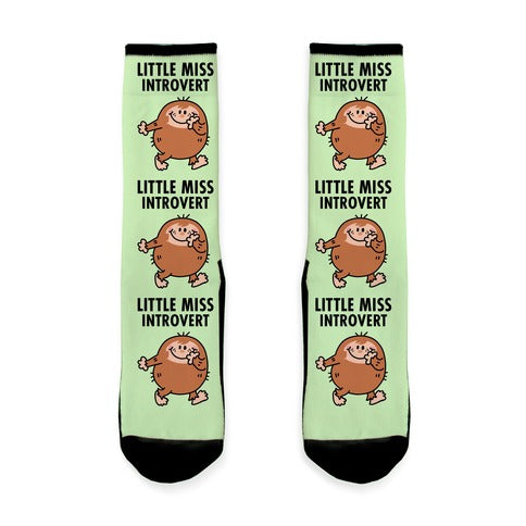 Little Miss Introvert Socks