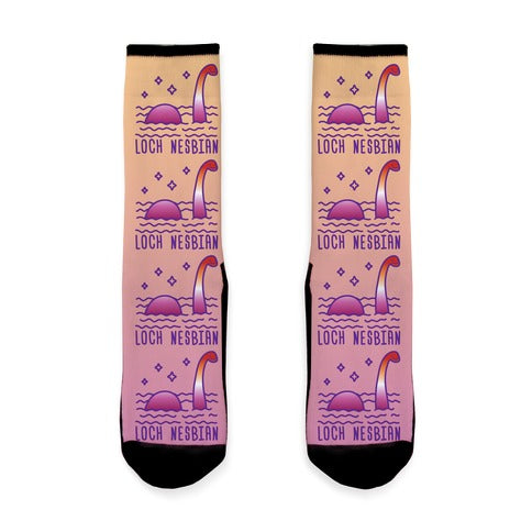 Loch Nesbian Lesbian Nessie Socks