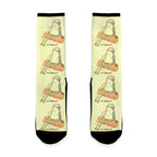 Lofi Chillhopper Frog Socks