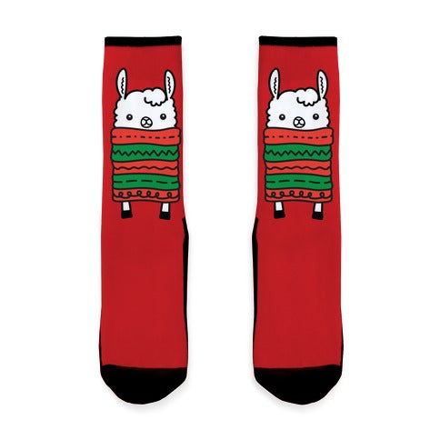 Long Llama Scarf Socks