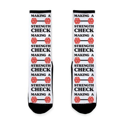 Making A Strength Check Socks