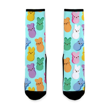 Marshmallow Bunny Pattern Socks