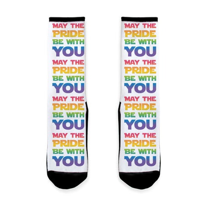 May The Pride Be With You Parody Socks