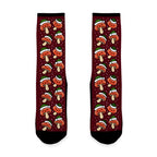 Merry Christmush Mushrooms Socks