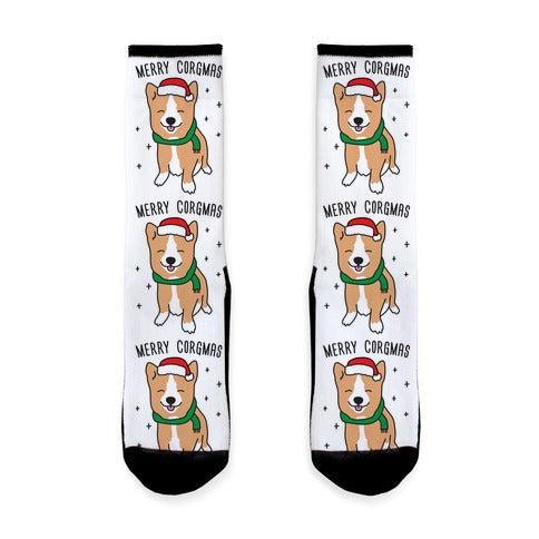 Merry Corgmas Socks