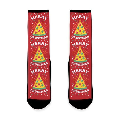 Merry Crustmas Socks