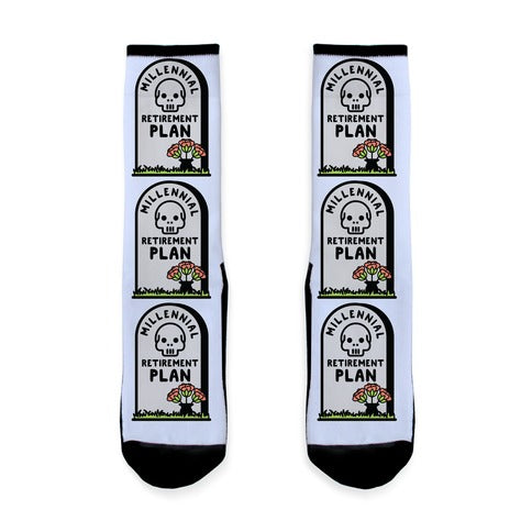 Millennial Retirement Plan Socks