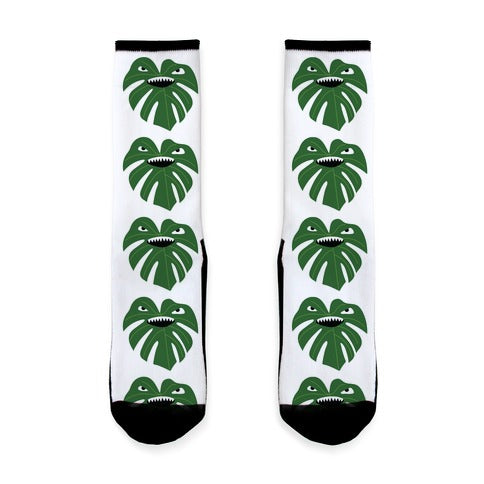 Monstera Leaf Monster Socks