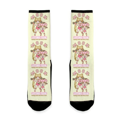 Moon Lifting Team Parody Socks