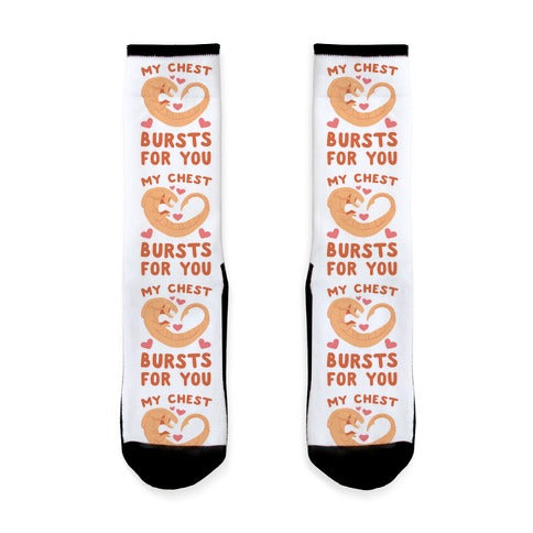 My Chest Bursts for You - Chestburster Socks