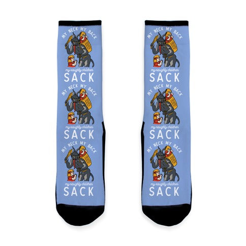 My Neck My Back My Naughty Children Sack Socks