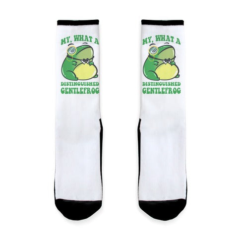 My, What A Distinguished Gentlefrog Socks
