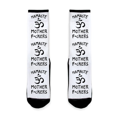 Namaste Mother Fuckers Socks