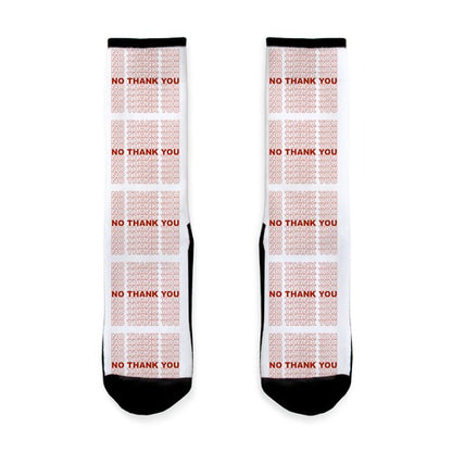 No Thank You Bag Socks