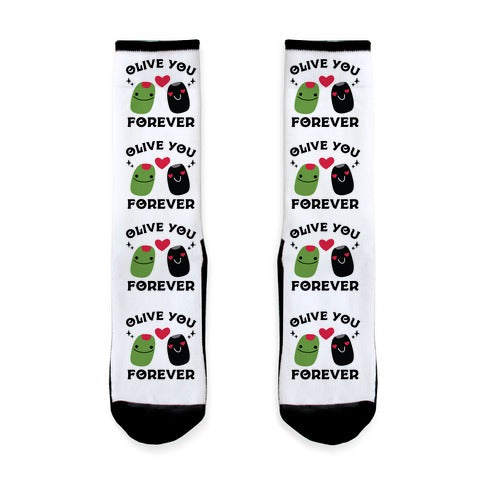 Olive You Forever Socks