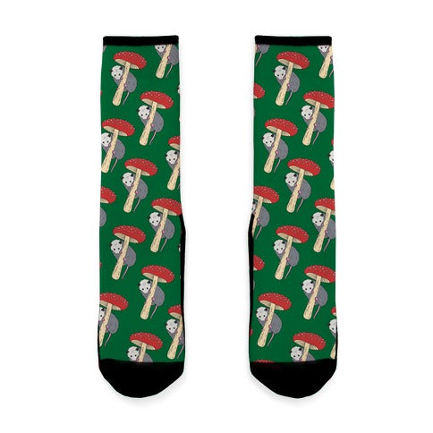 Opossum Mushroom Socks