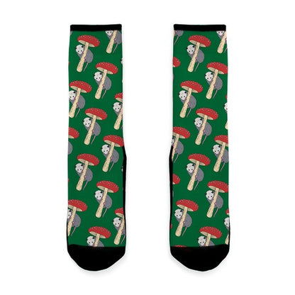 Opossum Mushroom Socks