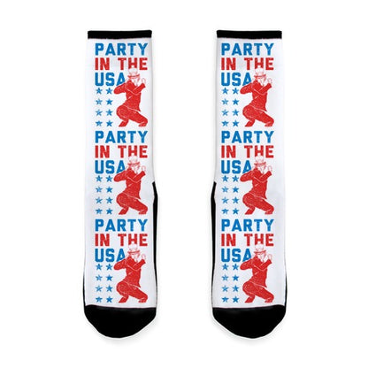 Party In The USA Uncle Sam Socks