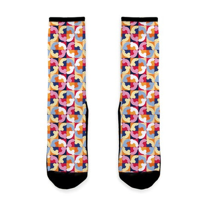 Penis Tile Pattern Socks