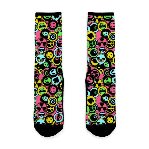 Pogs Collection Pattern Socks