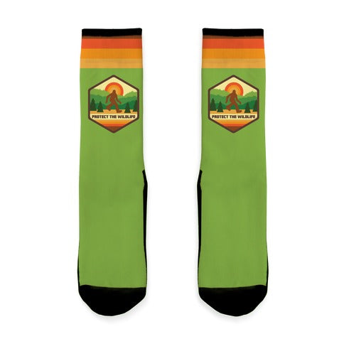 Protect The Wildlife (Bigfoot) Socks
