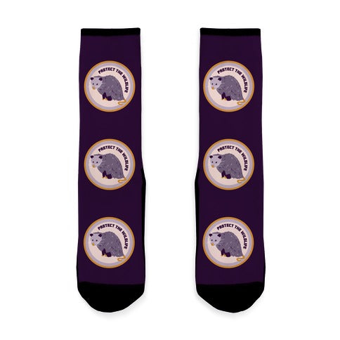 Protect the Wildlife (Opossum) Socks