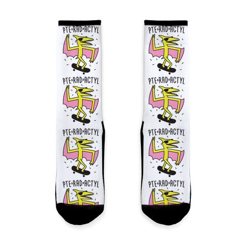 Pte-RAD-actyl Pterodactyl Socks