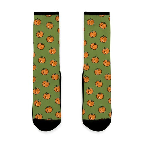 Pumpkin Butt Pattern Socks