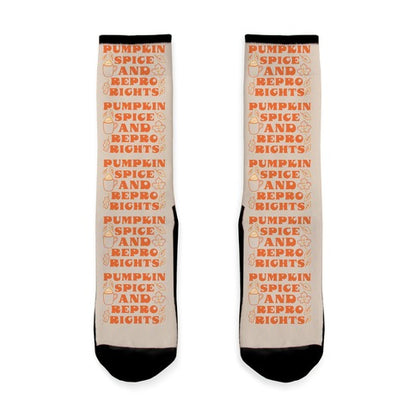 Pumpkin Spice and Repro Rights Socks
