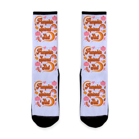 Pumpkin Spiced Slut Socks