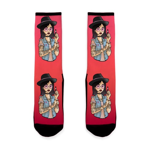 Punk Fashion Mulan Socks