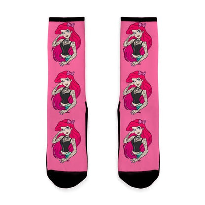 Punk Mermaid Princess Socks