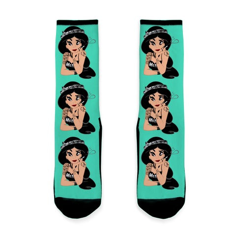 Punk Rock Princess Parody Socks