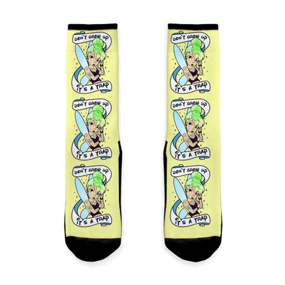 Punk Tinkerbell (Don't Grow Up It's A Trap) Socks