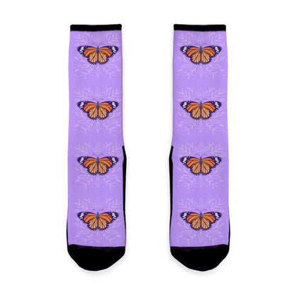Purple Solo Monarch Socks