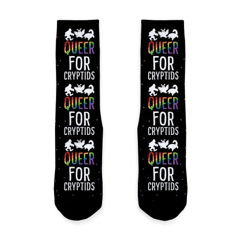 Queer for Cryptids Socks