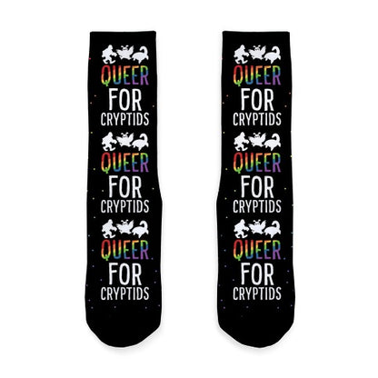Queer for Cryptids Socks