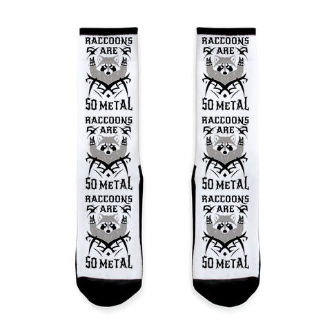 Raccoons Are So Metal Socks