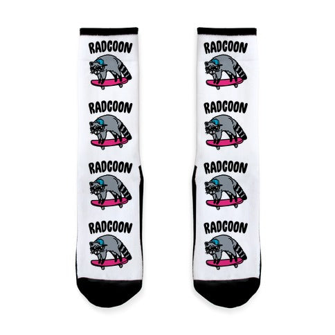 Radcoon Rad Raccoon Parody Socks