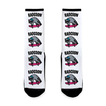 Radcoon Rad Raccoon Parody Socks