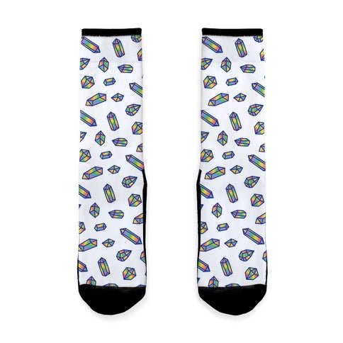 Rainbow Crystal Pattern Socks