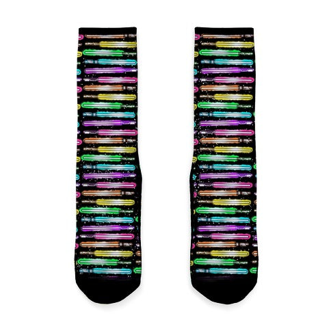 Rainbow Lightsabers Socks