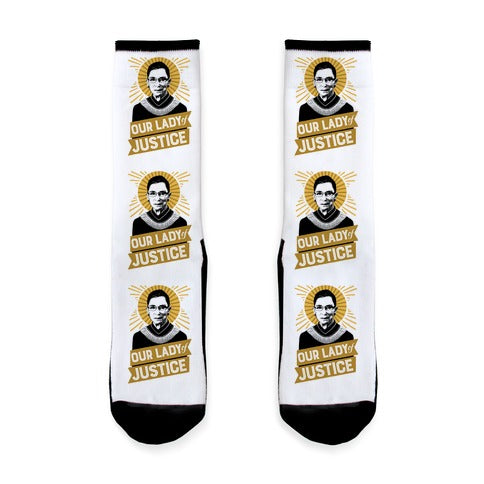 RBG: Our Lady Of Justice Socks