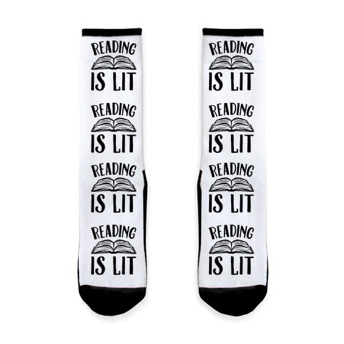 Reading Is Lit Socks