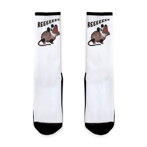 Reeeeeee Possum Socks