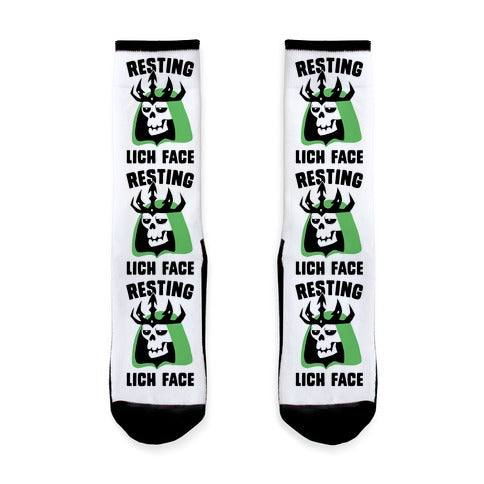 Resting Lich Face Socks