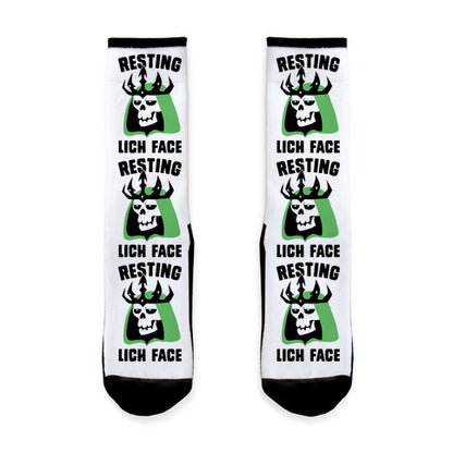 Resting Lich Face Socks