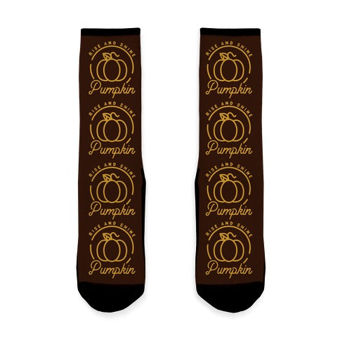 Rise and Shine Pumpkin Socks